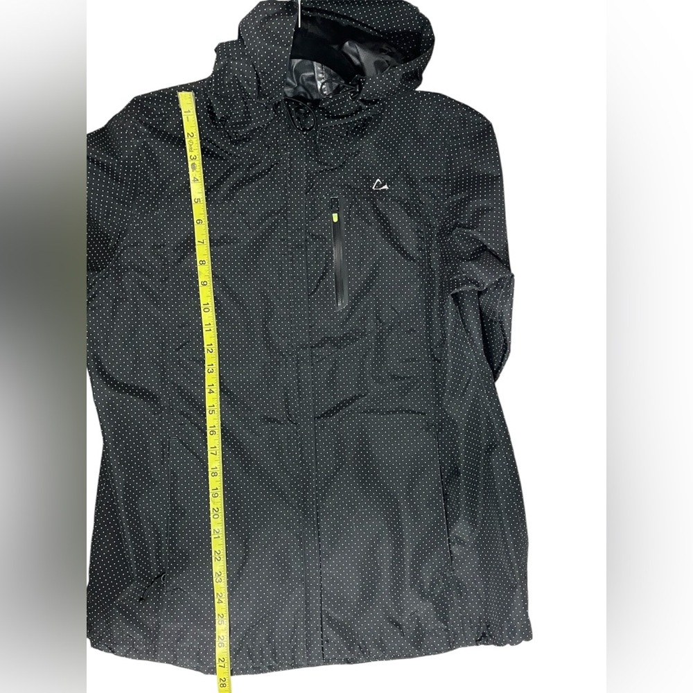 Paradox Black Green Polkadot Rain Jacket Size XL - Picture 12 of 12